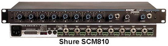 SHURE SCM810 8 通道话筒混音器