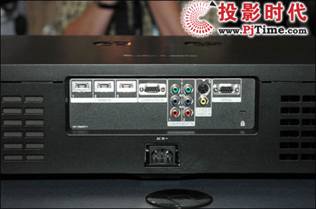 松下PT-AE3000投影机背面接口图示