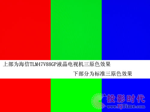 海信TLM47V88GP蓝媒液晶电视色彩表现测试