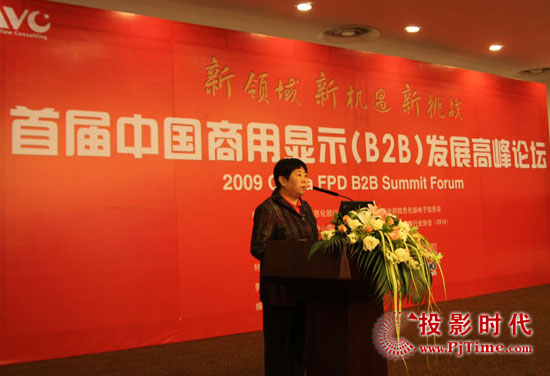 首届中国商用显示(B2B)发展高峰论坛正式开幕