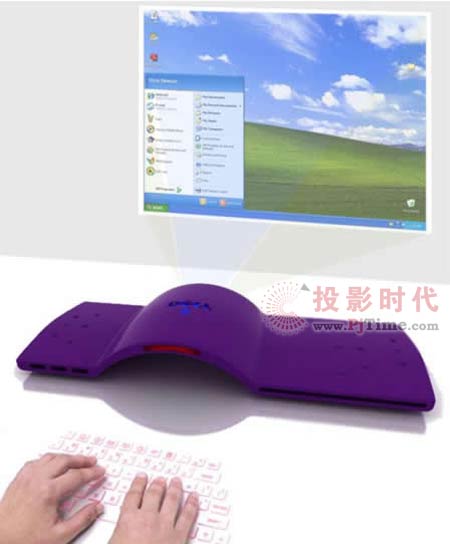 环保设计 Dell展出投影电脑概念机