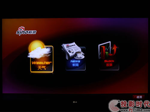 互联网功能界面