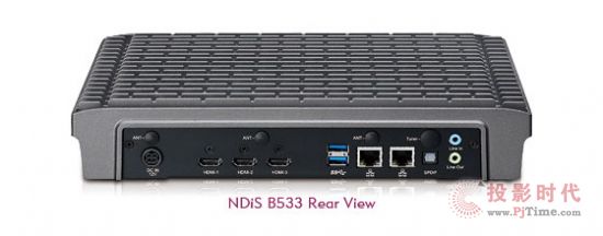 Digital Signage Player-NDiS B533 Rear View