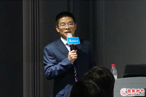 Vivitek（丽讯）华北区核心代理商凯南兴业总经理刘春生先生登台致辞