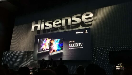 海信电视世界杯系列产品亮相CES2018