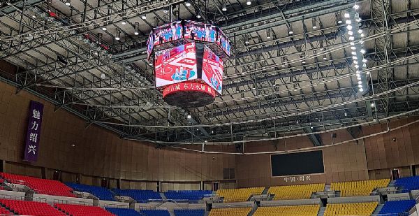 树2022杭州亚运会场馆标杆，洲明巨型斗屏点亮绍兴奥体中心！