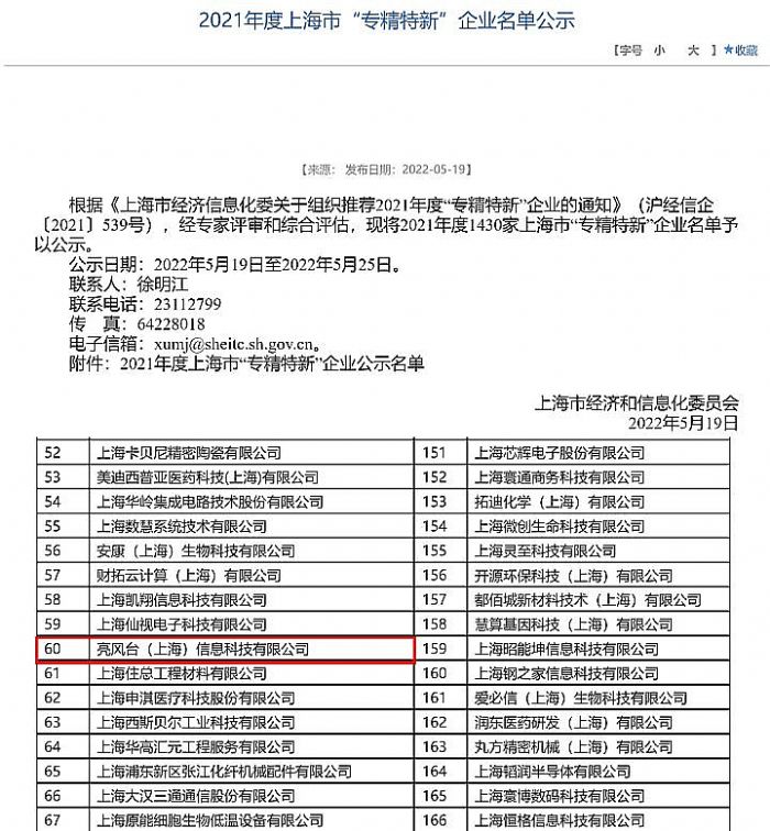 亮风台入选“投资家网·2021价值企业TOP100”