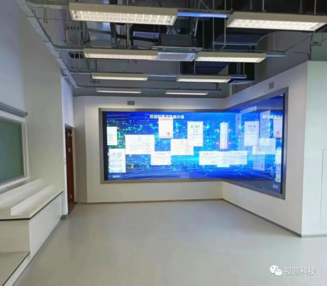 视颐12K高清拼接墙服务北京某单位数字化展厅