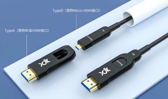 讯达康通讯新品来袭！HDMI光纤穿管线家装预埋超清体验！