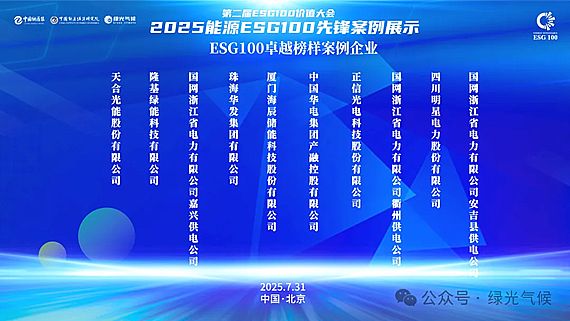 �ڶ���ESG100��ֵ��ᡪ��2025��Դ��ؼ���ҵ�߶���̳��ESG100����չʾ����ھ��ٿ�