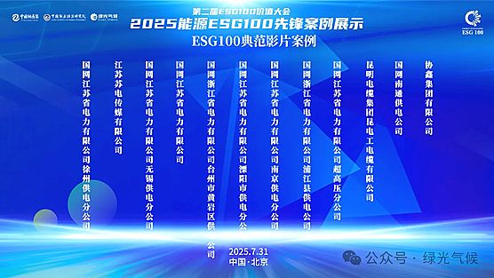 �ڶ���ESG100��ֵ��ᡪ��2025��Դ��ؼ���ҵ�߶���̳��ESG100����չʾ����ھ��ٿ�