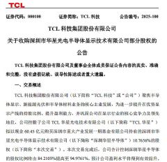 TCL�Ƽ�60.45��Ԫ�����ڻ��ǹ�Ȩ