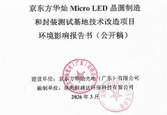 BOE���ӵ�23��MicroLED��Ŀ���½�չ