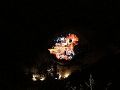 万圣节古崖居景区夜游 3D全息山体投影秀营造鬼魅氛围