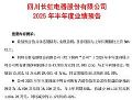 四川长虹2025年半年度净利盈利4.39亿元